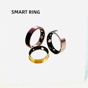 Smart Ring Fitness and Vitals Tracker - Silver Size 8 Android, IOS - New